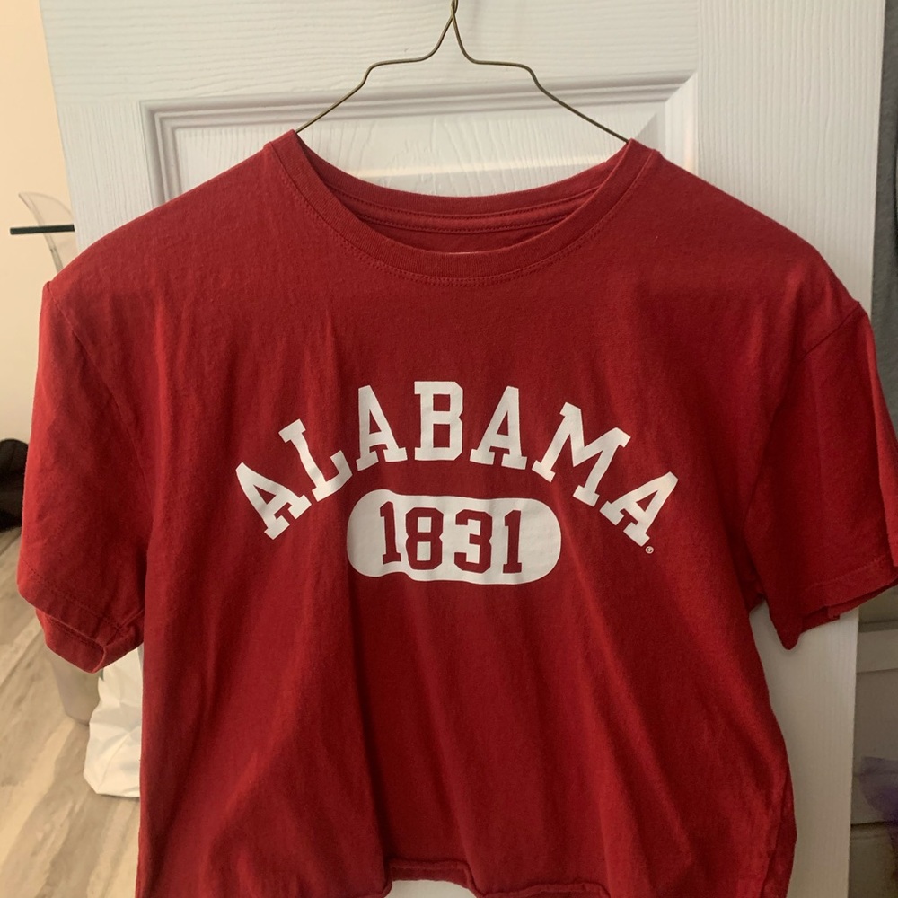 cropped university of alabama tee